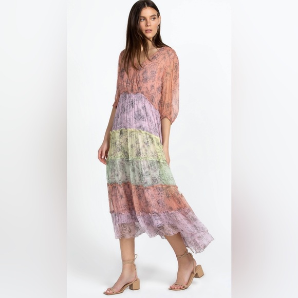 Johnny Was Dresses & Skirts - Johnny Was Silk Dress with a Slip Dress Wearable as an extra Dress, size L